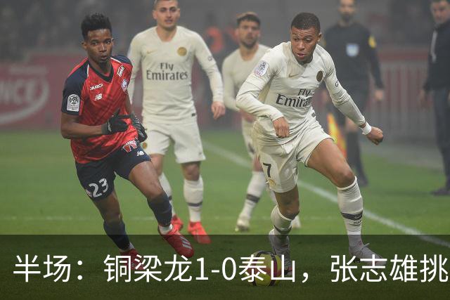 半场：铜梁龙1-0泰山，张志雄挑射破门